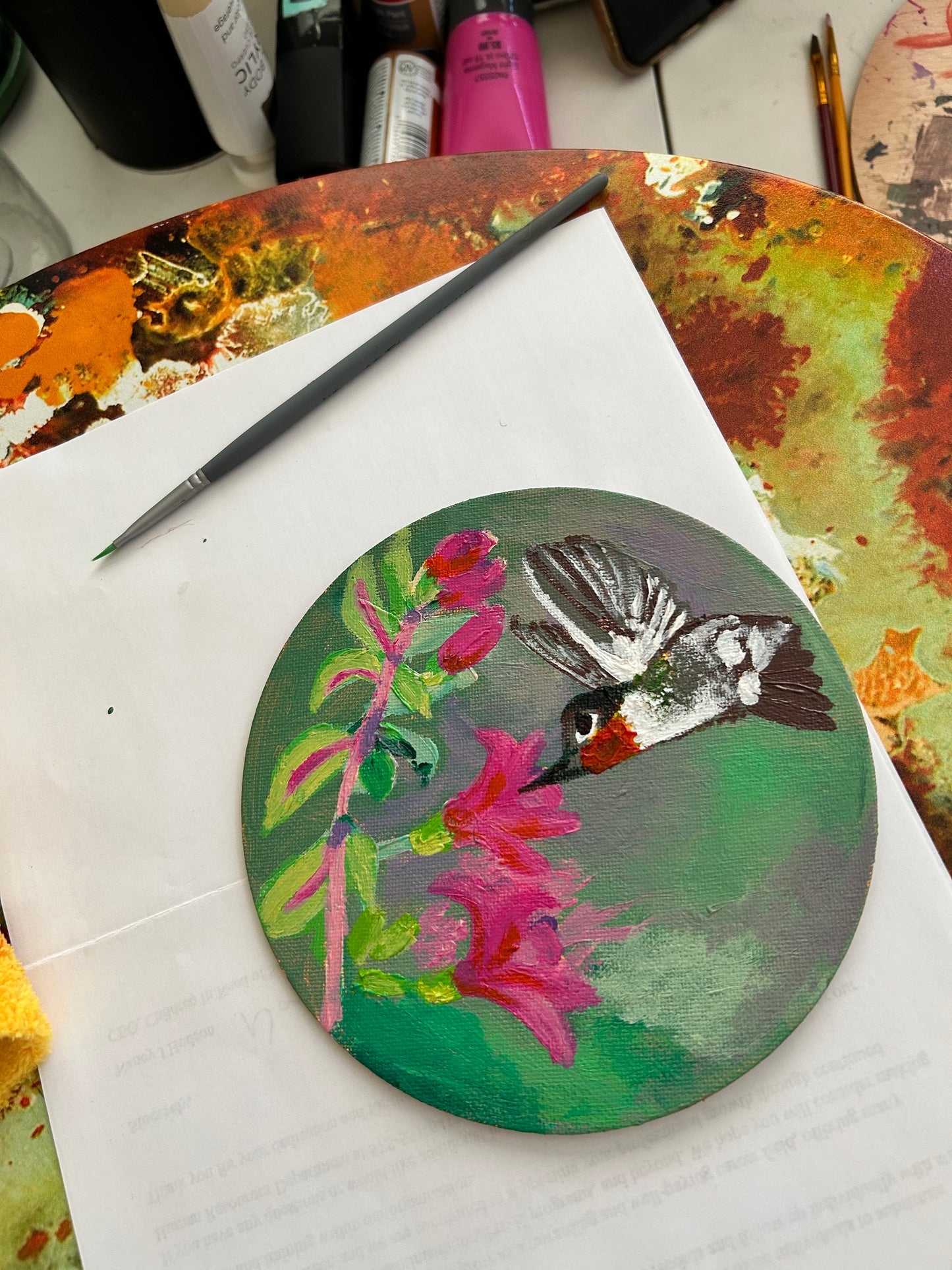 Hummingbird for Elizabeth – Original Painting (Sold Out)