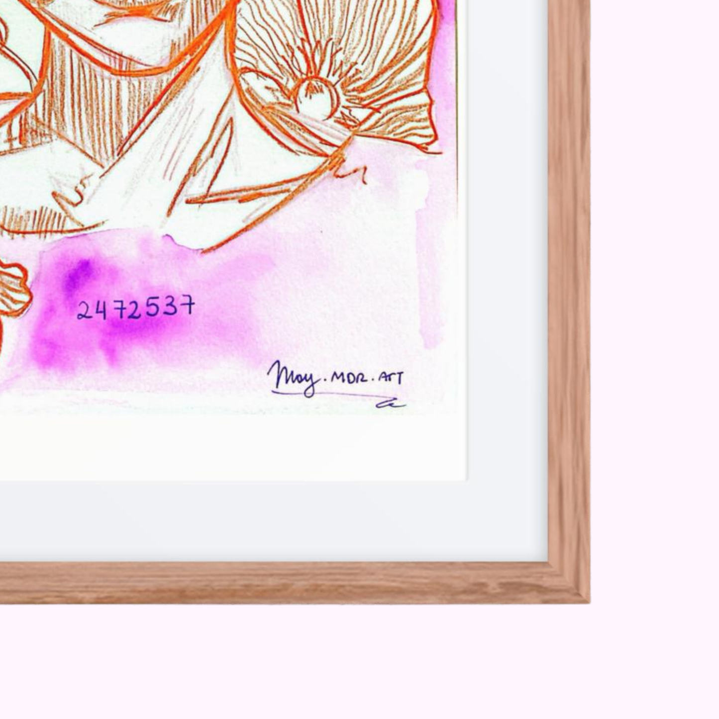 Antes del jardin secreto Framed print.